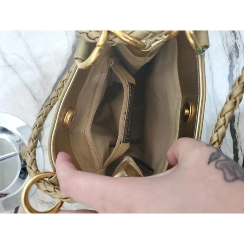 TIANNI Vintage Gold Animal Print‎ Crossbody Bag
